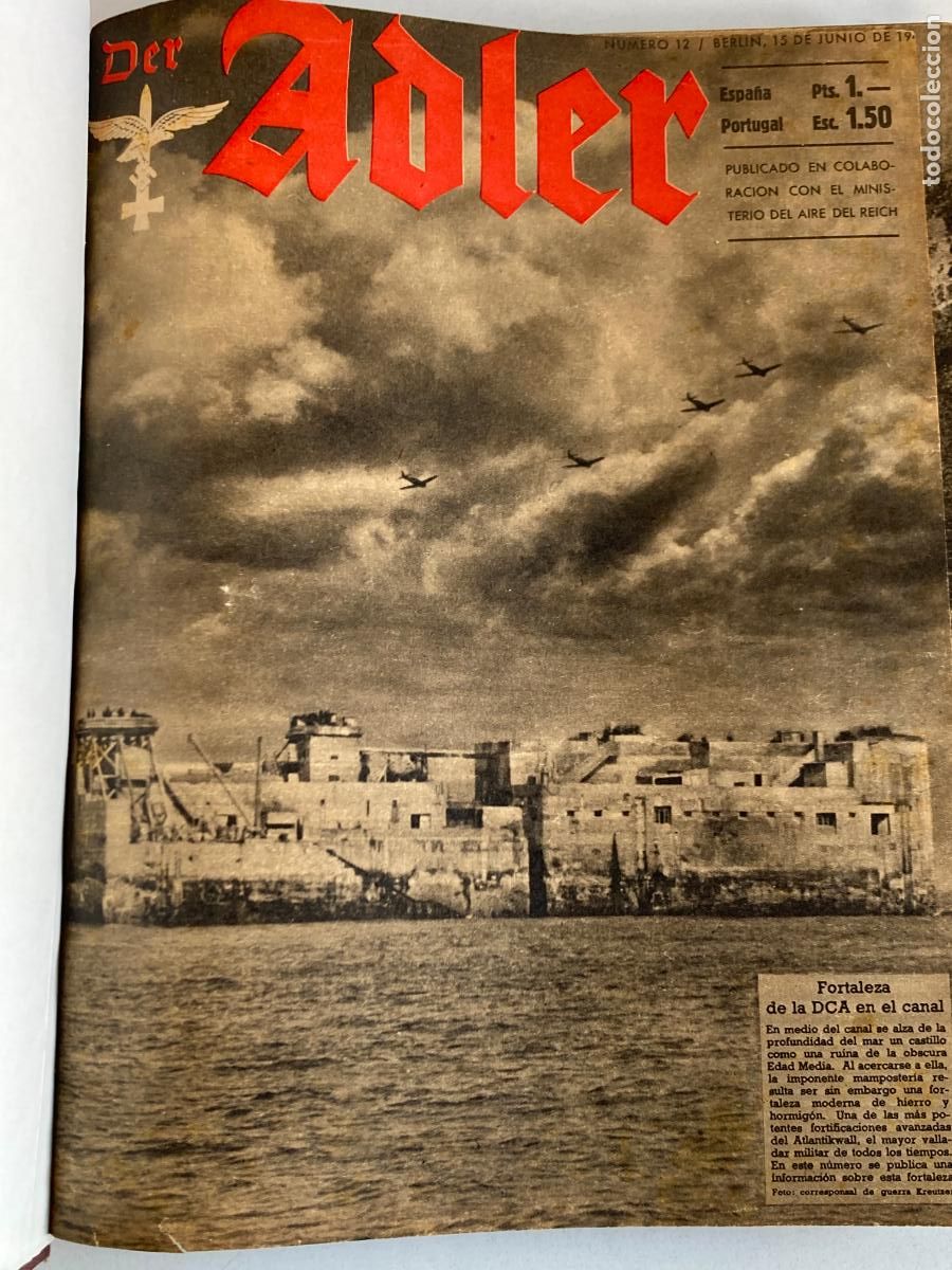 Militaria: REVISTAS ADLER, SEGUNDA GUERRA MUNDIAL, ENCUADERNADAS EN UN TOMO