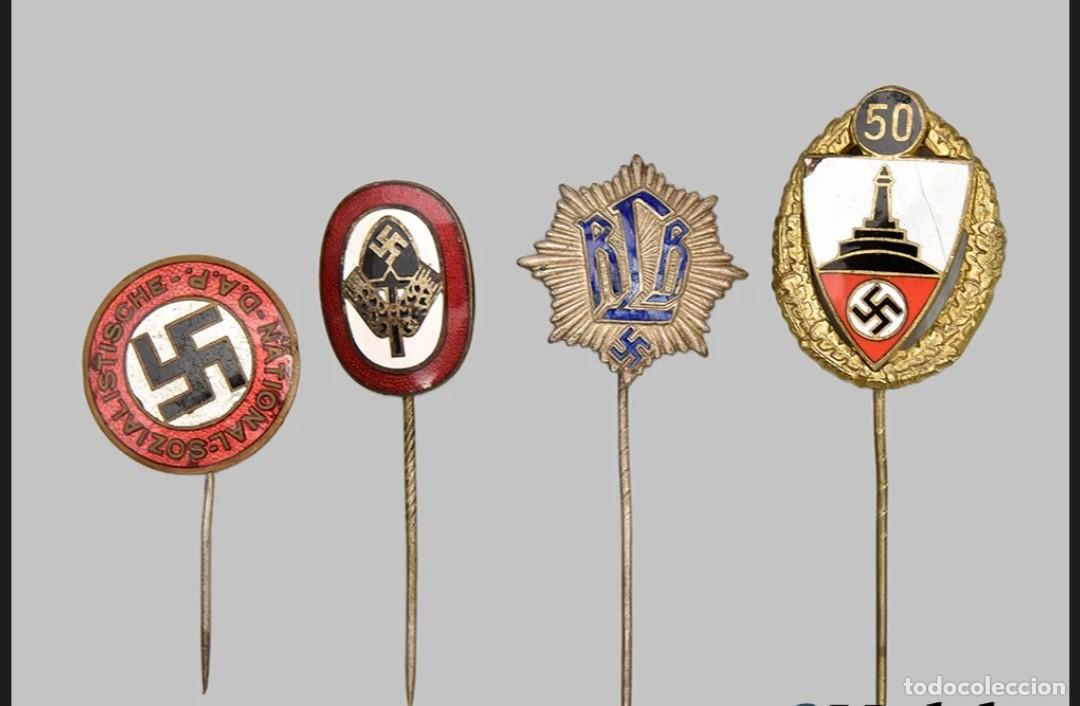 Militaria: Lote 4 alfileres Alemania III reich