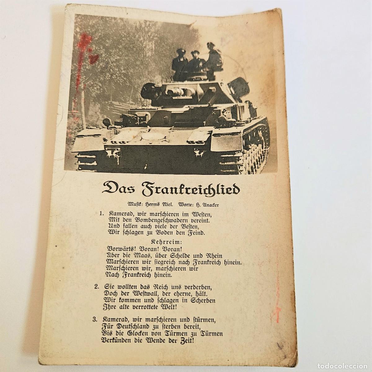 Militaria: Wehrmacht. Postal original de la segunda guerra mundial. 1940