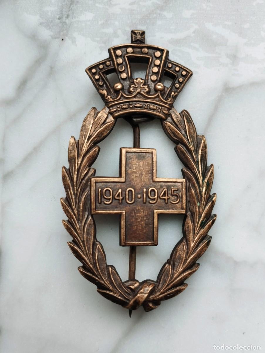 Militaria: Condecoraci&oacute;n cruz roja belga. II Guerra mundial