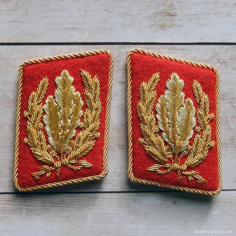 Military Antiques: Parches de cuello SA Stabschef jefe de estado mayor