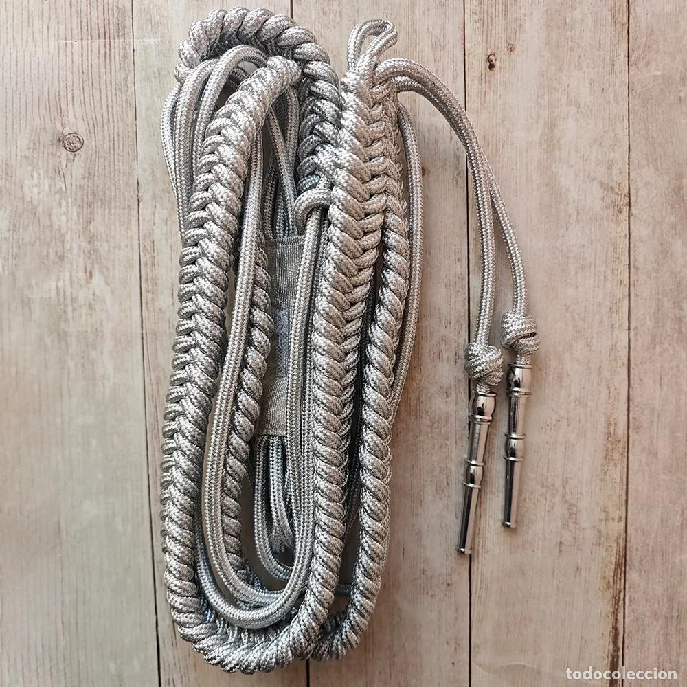 Militaria: Aiguillette o cord&oacute;n de hombro de oficial de la Waffen-SS