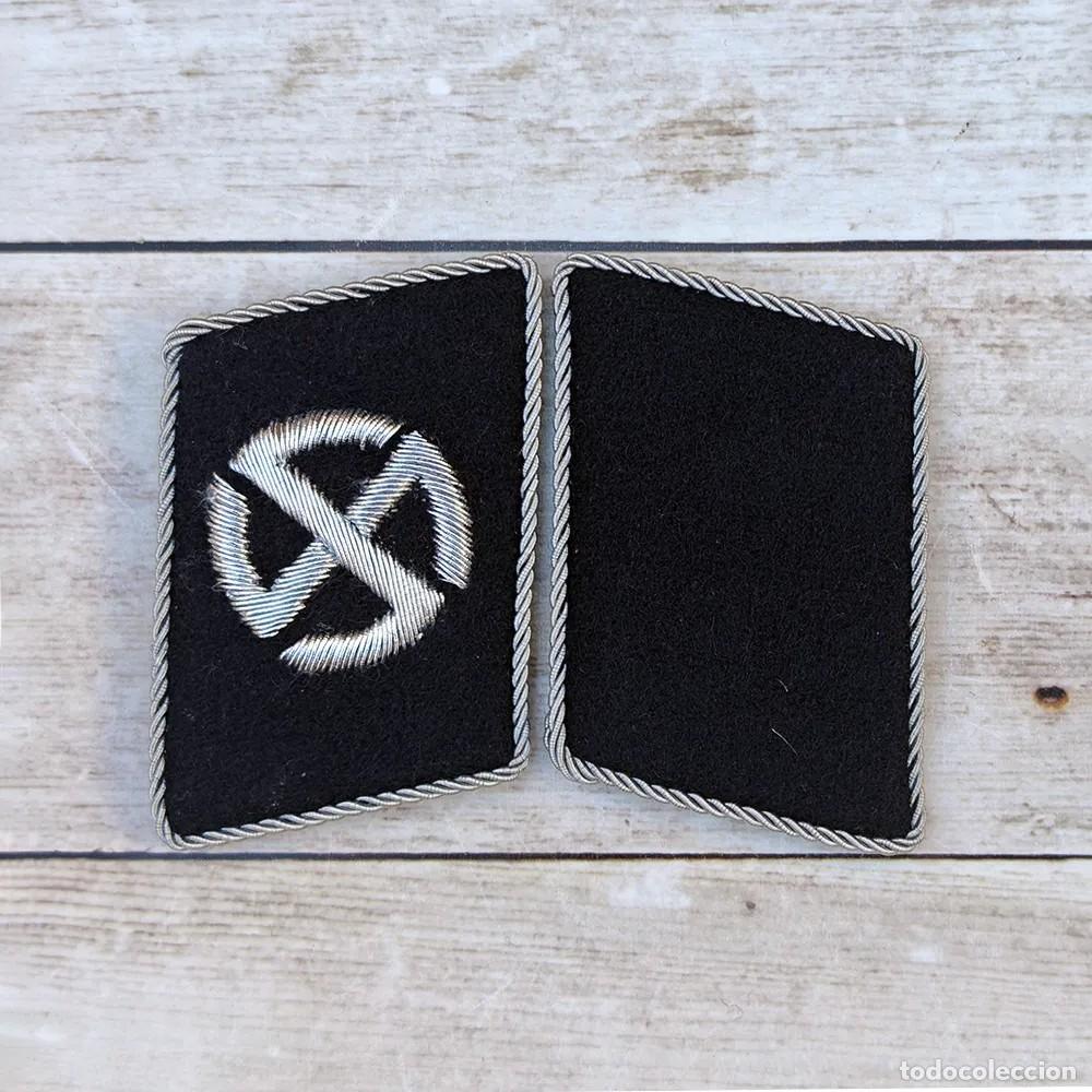 Military Antiques: Parches de cuello oficiales 11a divisi&oacute;n SS Nordland