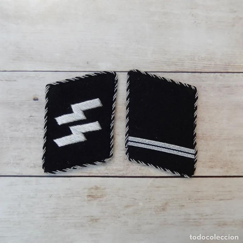 Militaria: Parches de cuello SS Allgemeine Sturmmann