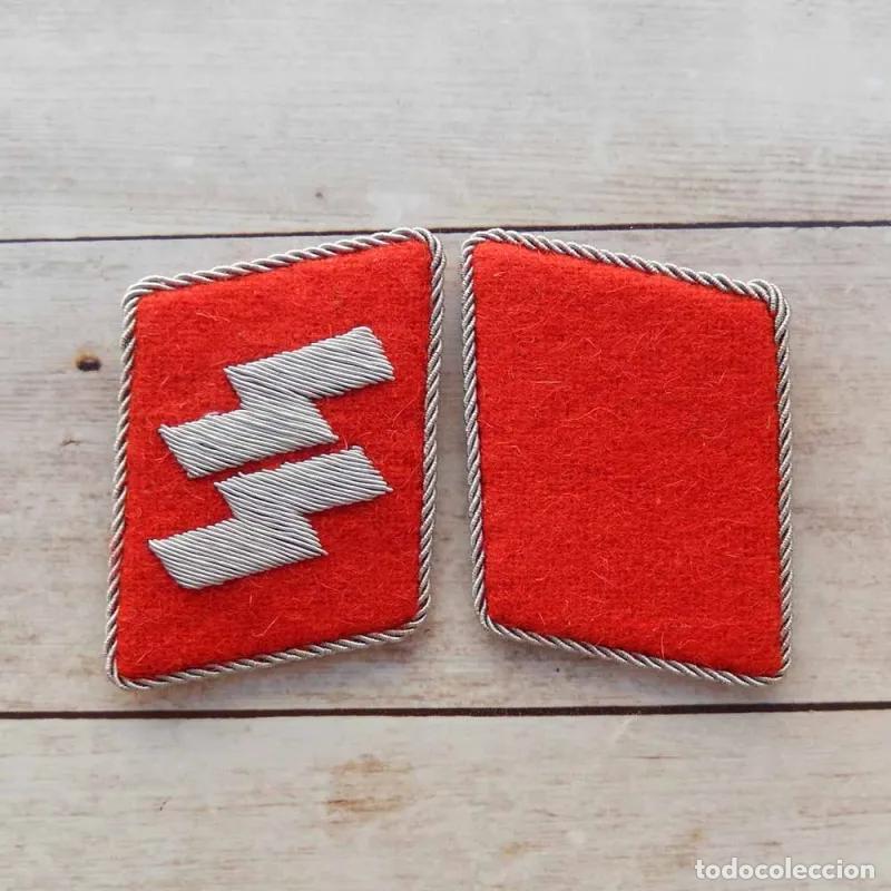 Militaria: Parches de cuello oficiales Waffen-SS 29a divisi&oacute;n italiana