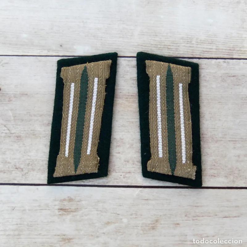 Militaria: Parches de cuello Wehrmacht oficiales infanter&iacute;a