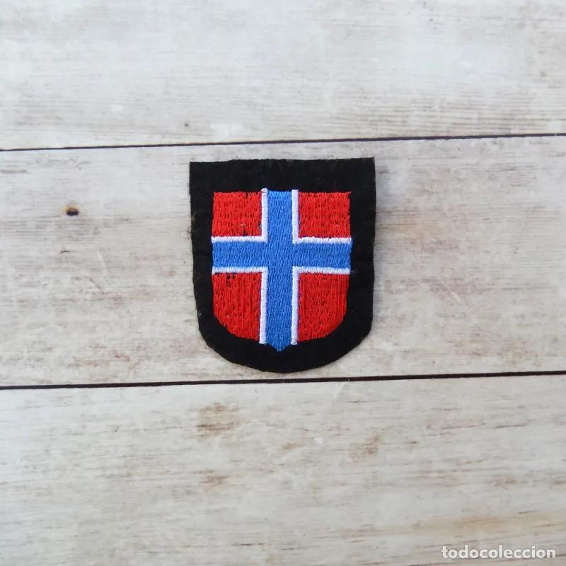 Militaria: Escudo de brazo voluntarios Noruega SS Panzer divisi&oacute;n Wiking