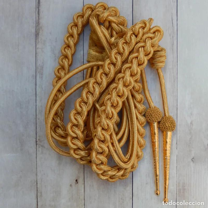 Militaria: Aiguillette de General de la Wehrmacht con Cord&oacute;n Met&aacute;lico Dorado de Alta Calidad