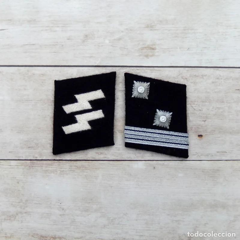 Militaria: Parches de cuello SS Sturmscharf&uuml;hrer