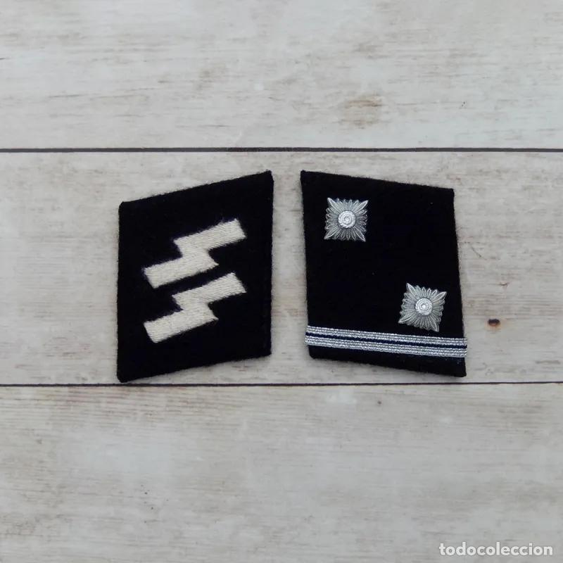 Militaria: Parches de cuello SS Hauptscharf&uuml;hrer