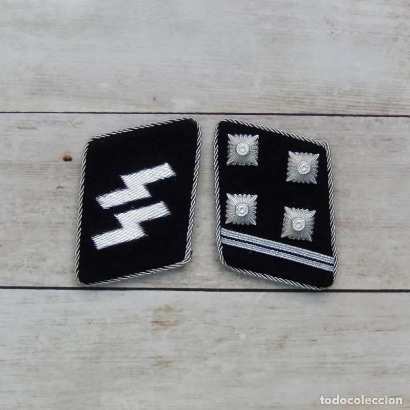Militaria: Parches de cuello SS Obersturmbannf&uuml;hrer