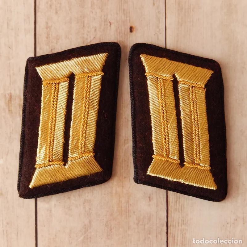 Militaria: Parches de cuello NSDAP Kreisleiter l&iacute;der de distrito