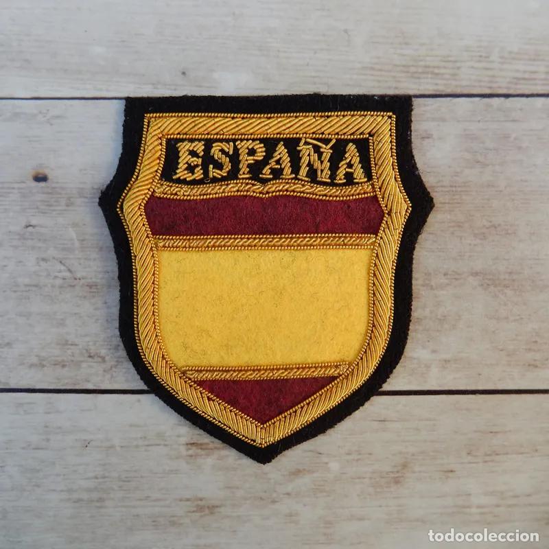 Militaria: Escudo de manga oficiales de infanter&iacute;a de la Divisi&oacute;n Azul Espa&ntilde;ola