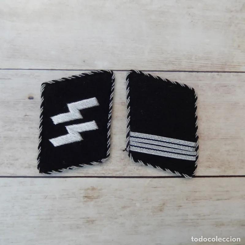 Militaria: Parches de cuello SS Allgemeine Rottenf&uuml;hrer