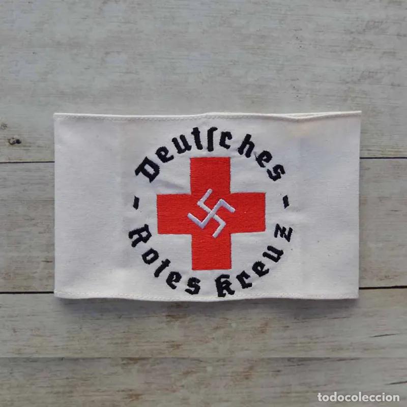 Militaria: Brazalete Deutsches Rotes Kreuz versi&oacute;n con esv&aacute;stica