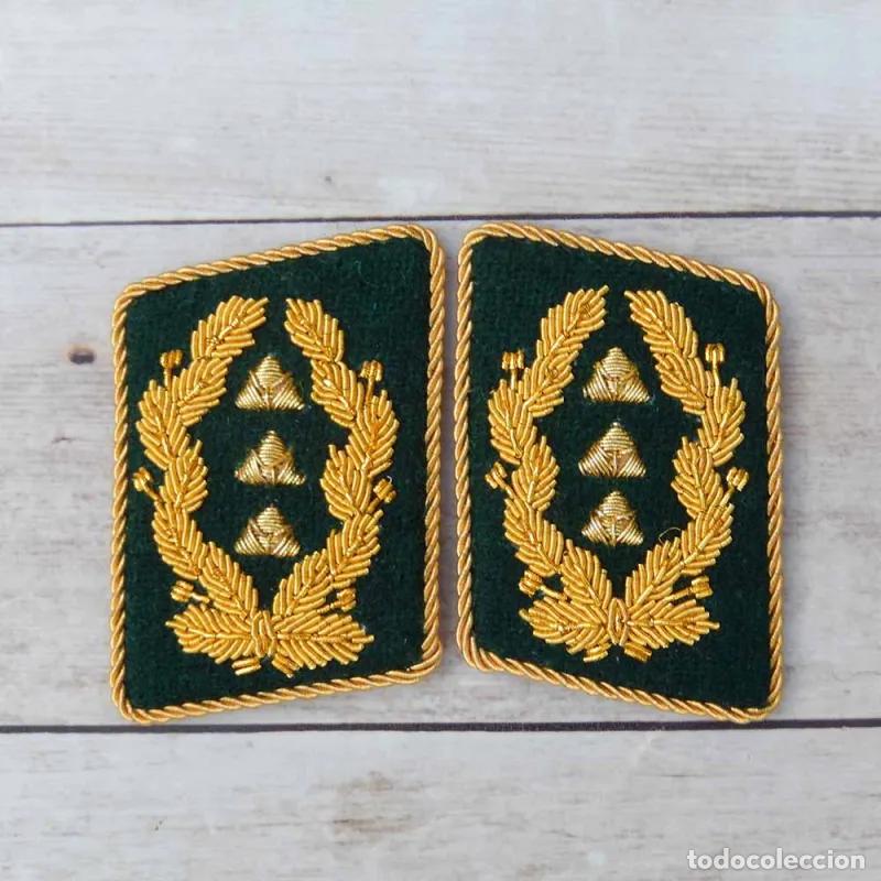 Militaria: Parches de cuello Luftwaffebeamte Kriegsgeneralinspekteur inspector general