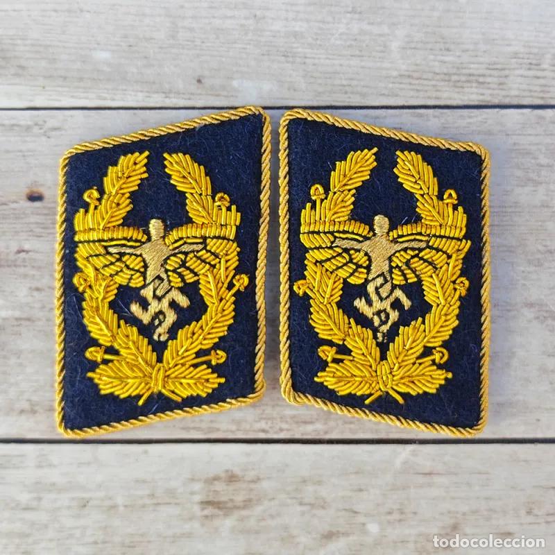 Militaria: Parches de cuello NSFK Korpsf&uuml;hrer jefe de cuerpos
