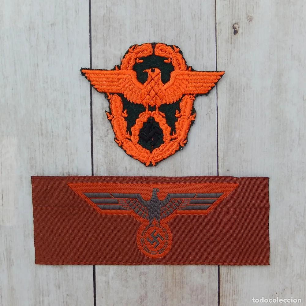 Militaria: &Aacute;guila de manga y pecho para soldados rasos de la Feldgendarmerie, econ&oacute;mica