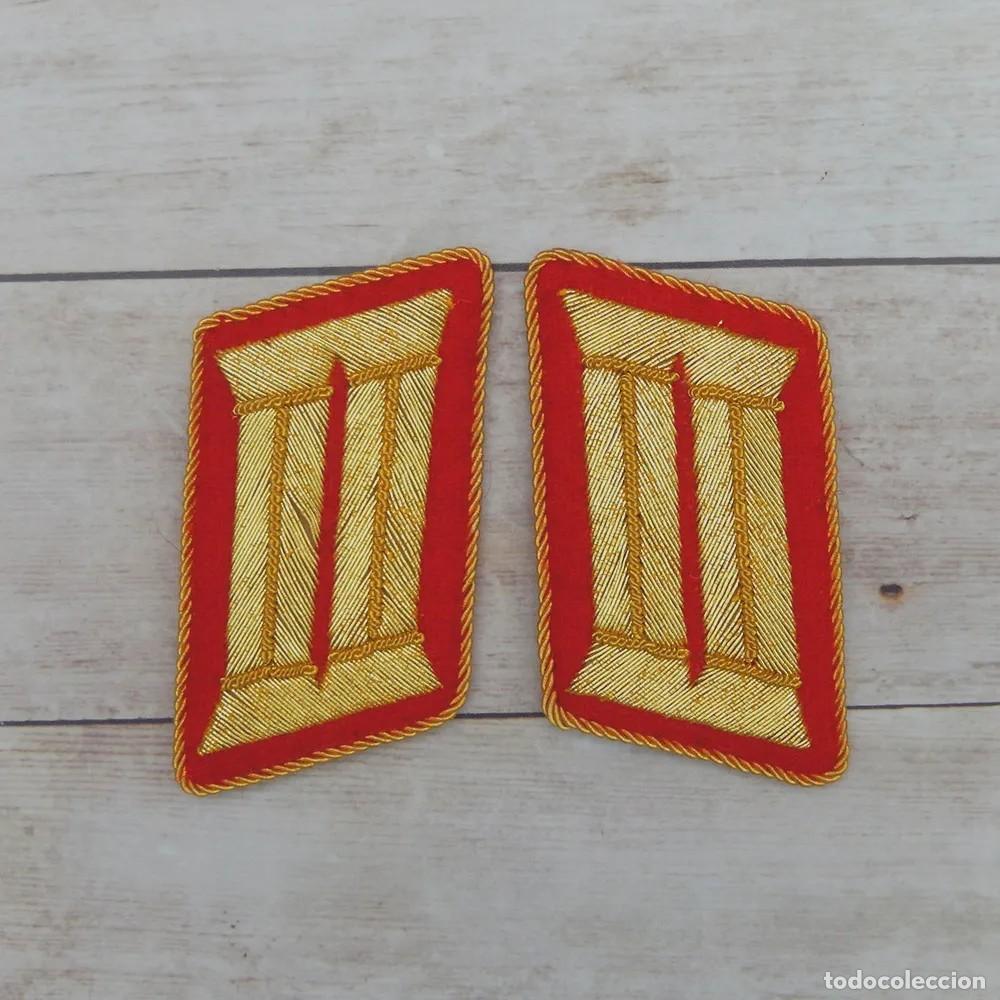 Militaria: Insignias de Cuello Hechas a Mano Amtsleiter Nivel Reich Jefe de Departamento NSDAP
