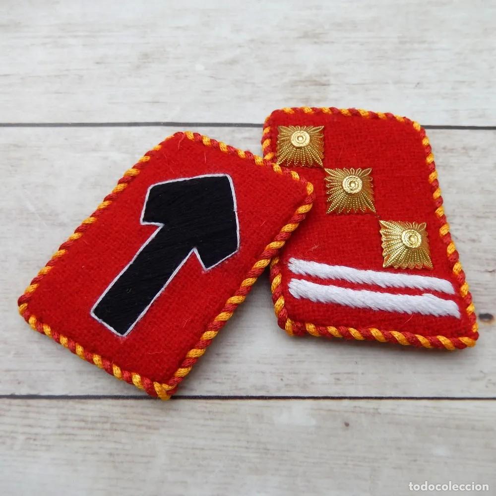 Militaria: Parches de Cuello Hechas a Mano Instructor de Escuela de Liderazgo SA Obersturmf&uuml;hrer