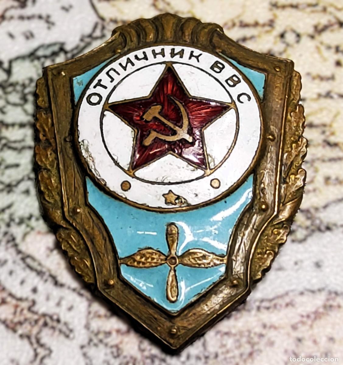 Militaria: DISTINTIVO de soldado EXCELENTE del EJERCITO del AIRE DE RUSIA.2&ordf; GUERRA MUNDIAL