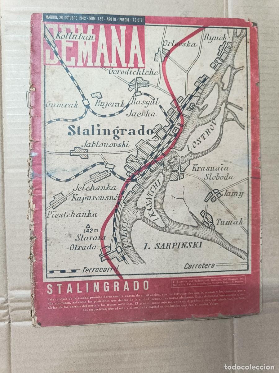 Militaria: ANTIGUA REVISTA SEMANA, OCTUBRE 1942, STALINGRADO, STENKA RAZIN, POLONIA, SEGUNDA GUERRA MUNDIAL P27