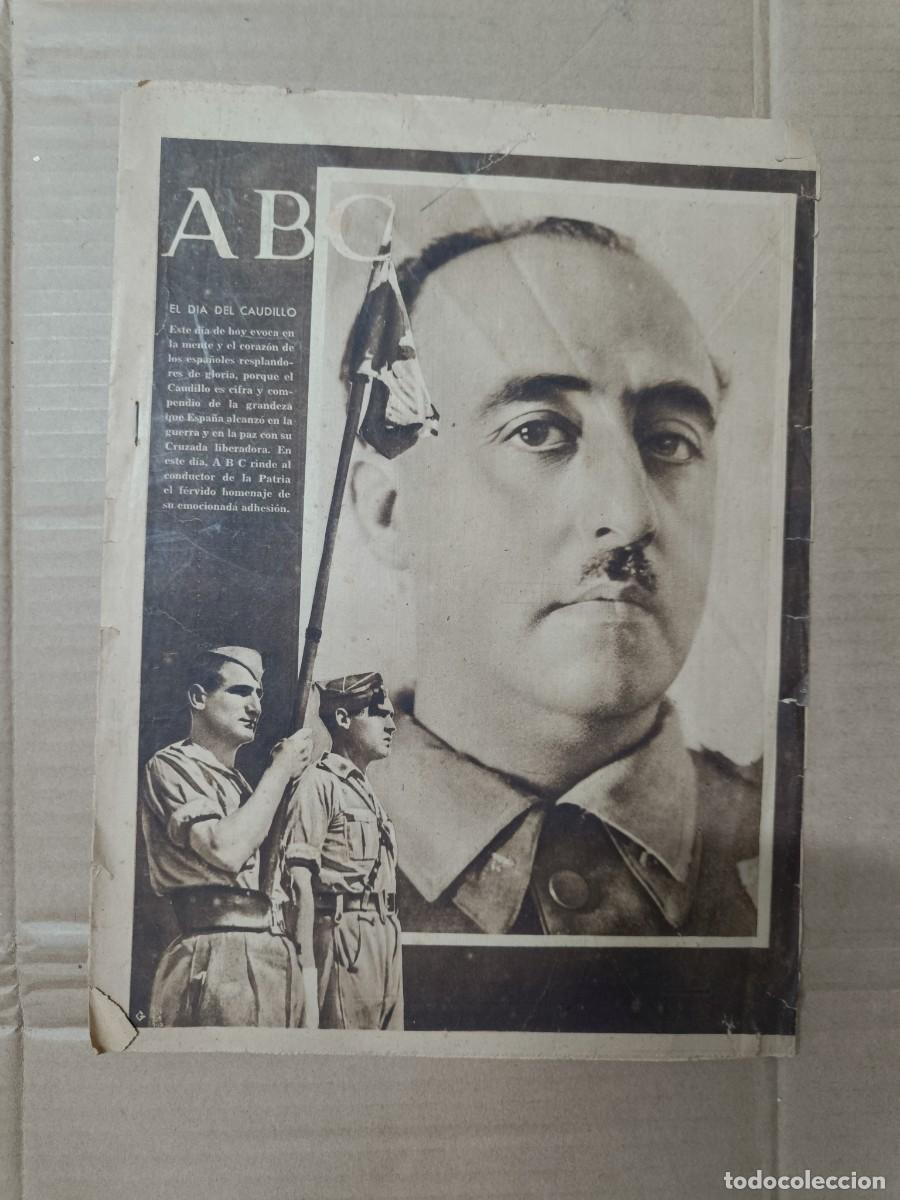Military Antiques: ANTIGUO PERIODICO ABC DE 1940, DIA DEL CAUDILLO POST GUERRA CIVIL LONDRES SEGUNDA GUERRA MUNDIAL P27