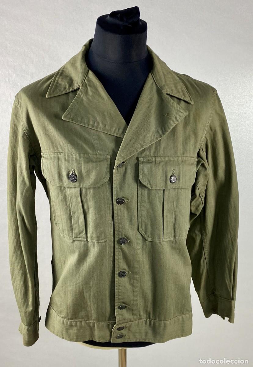 Militaria: HERRINGBONE TWILL HBT 1941 JACKET Chaqueta en tejido HBT para el US Army modelo Herringbone de 1941