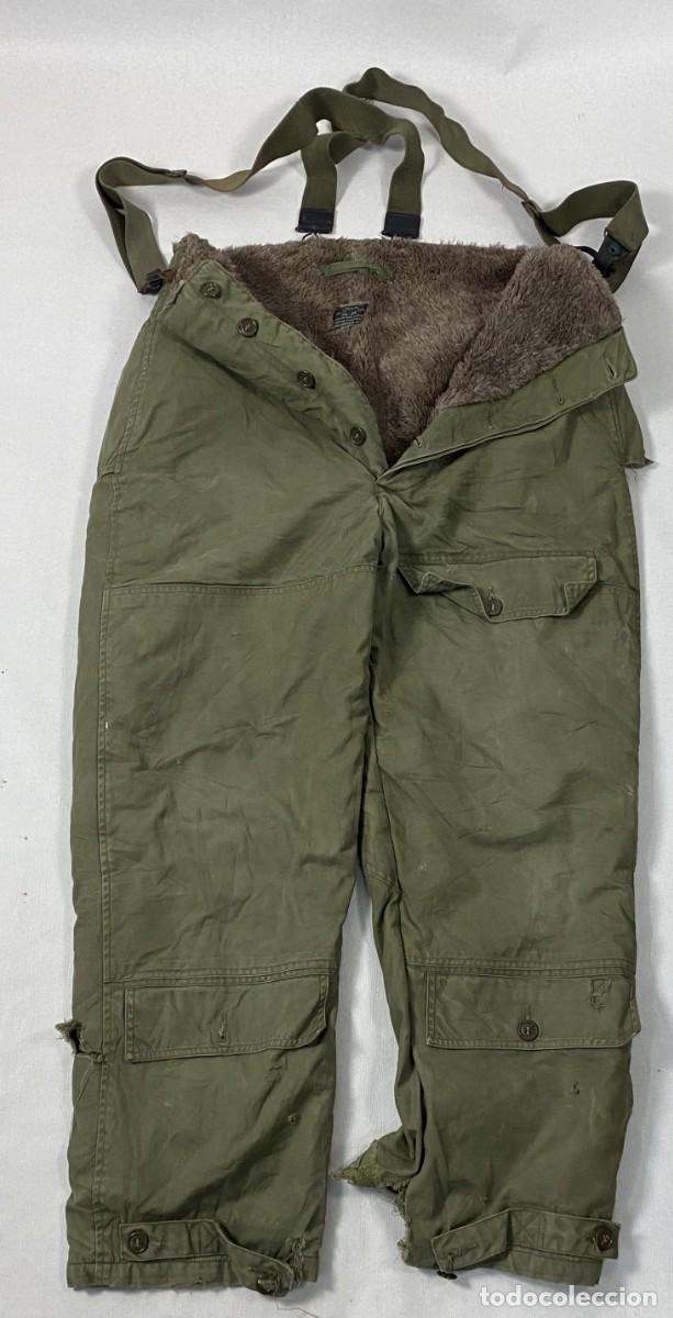 Militaria: TROUSERS AIR FORCES US ARMY TYPE A10 COLD WEATHER S3179 WWII Pantalones de piloto para frio intenso