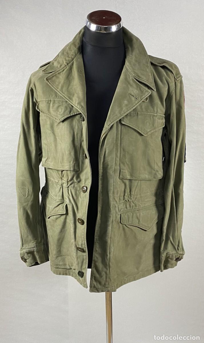 Militaria: JACKET FIELD 1943 US WWII VERDE OLIVA Chaqueta de combate M43 US de 1943 IIGM ORIGINAL SARGENTO MAYO
