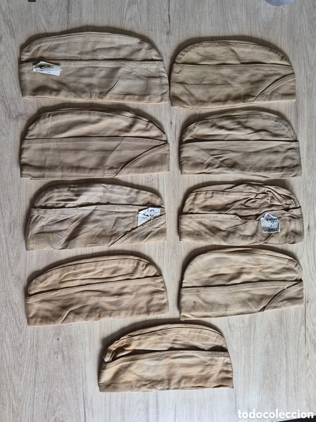 Militaria: Lote 9 Gorras GARRISON II Guerra Mundial - U. S. Army . Ej&eacute;rcito Estados Unidos - ORIGINALES . RARAS