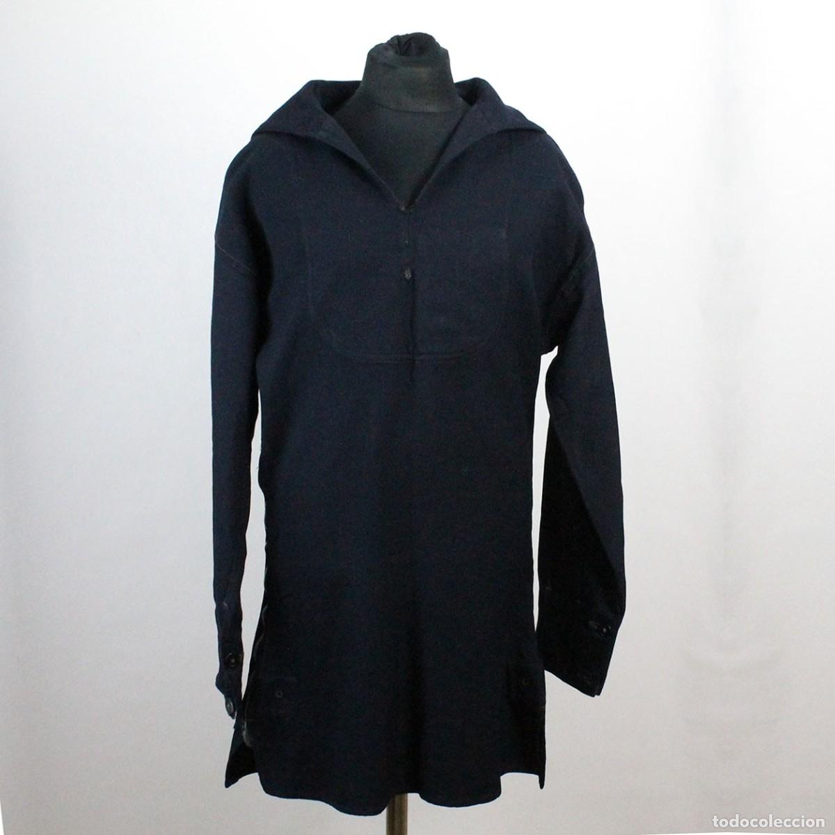 Militaria: CAMISOLA AZUL DE MARINERO DE LA KRIEGSMARINE RARA VERSI&Oacute;N CON CREMALLERA LATERAL 2