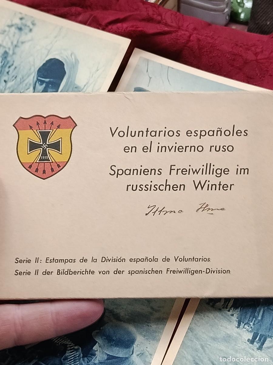 Militaria: Postales antiguas de la Divisi&oacute;n Azul con estuche.Marca LVS.