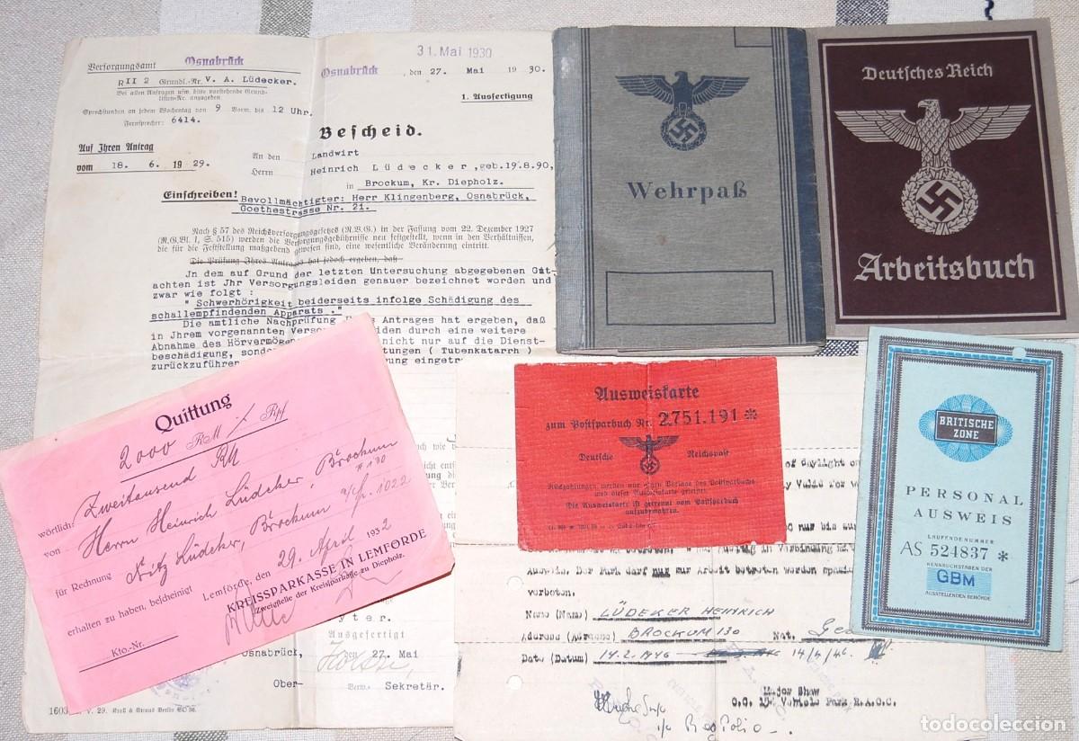 Militaria: DOCUMENTOS CIVILES Y MILITARES DE CAB0 DE LA WEHRMACHT HEER - WWII