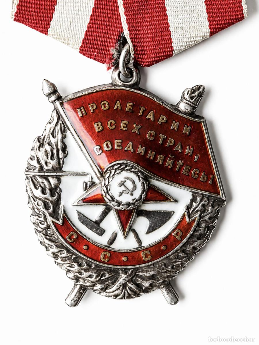 Militaria: ORDEN DE LA BANDERA ROJA DE LA U.R.S.S. (II GUERRA MUNDIAL) Pieza 100% Original de &Eacute;poca