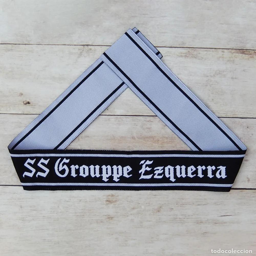 Militaria: T&iacute;tulo de Pu&ntilde;o SS Grouppe Ezquerra Estilo Be-Vo