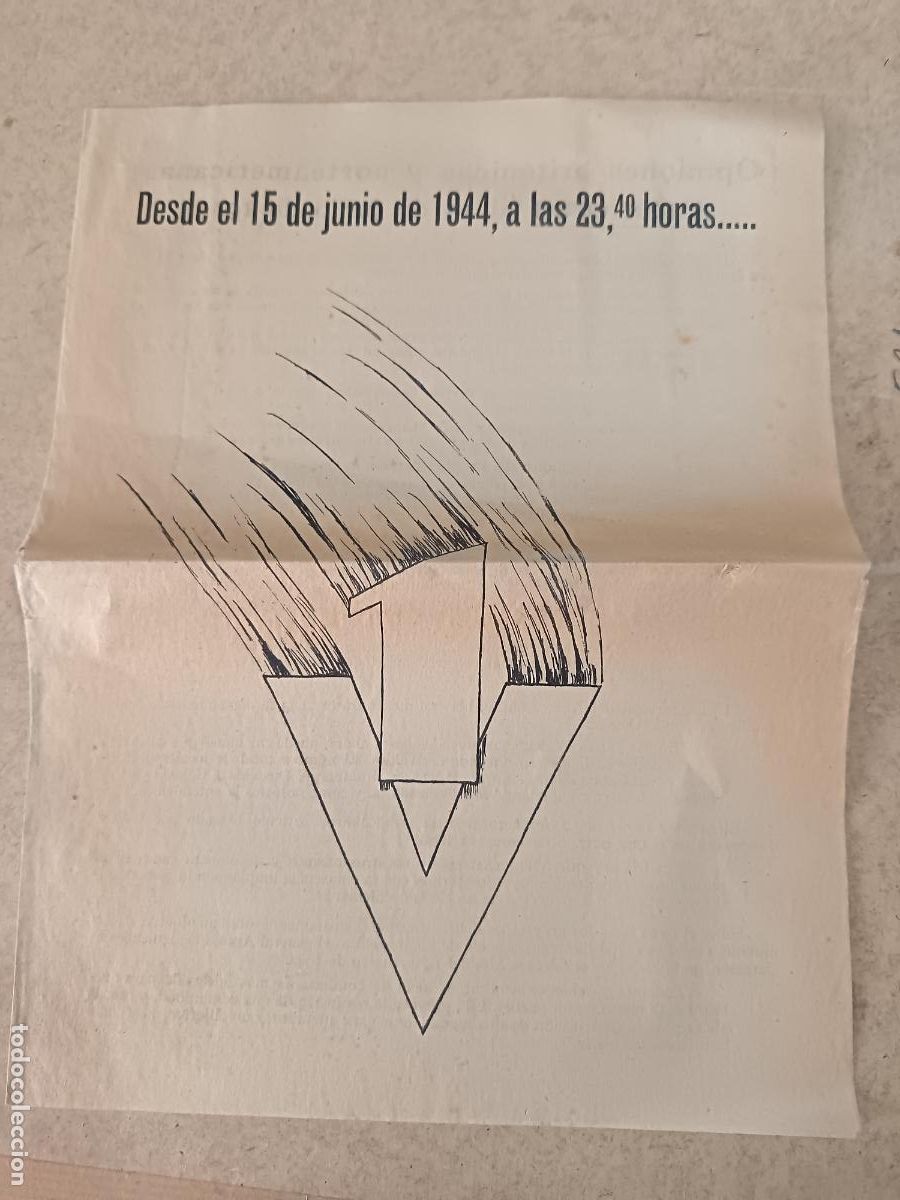 Militaria: DIPTICO PANGERMANICO. SOBRE LA V 1. - Foto 1