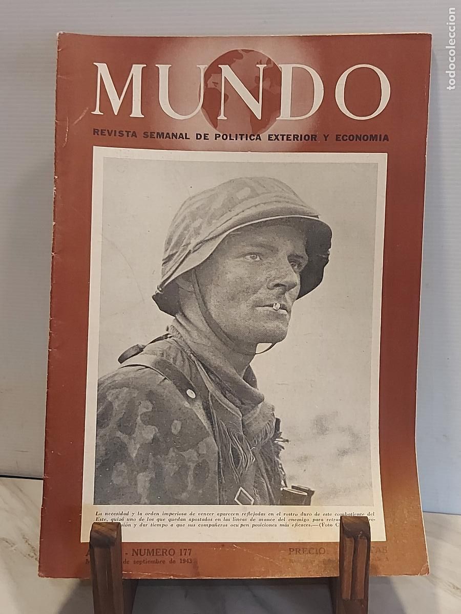 Militaria: MUNDO N.&ordm; 177 | 26 SEPTIEMBRE 1943 | II GUERRA MUNDIAL | REVISTA POL&Iacute;TICA Y ECONOM&Iacute;A
