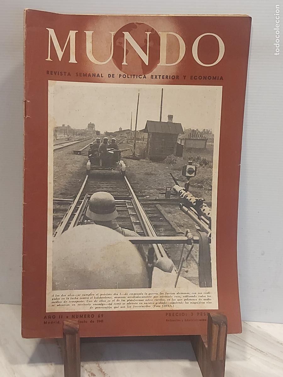 Militaria: 1941 II GUERRA MUNDIAL!! REVISTA MUNDO N.&ordm; 69 | FRENTE RUSO | ALEMANIA-URSS