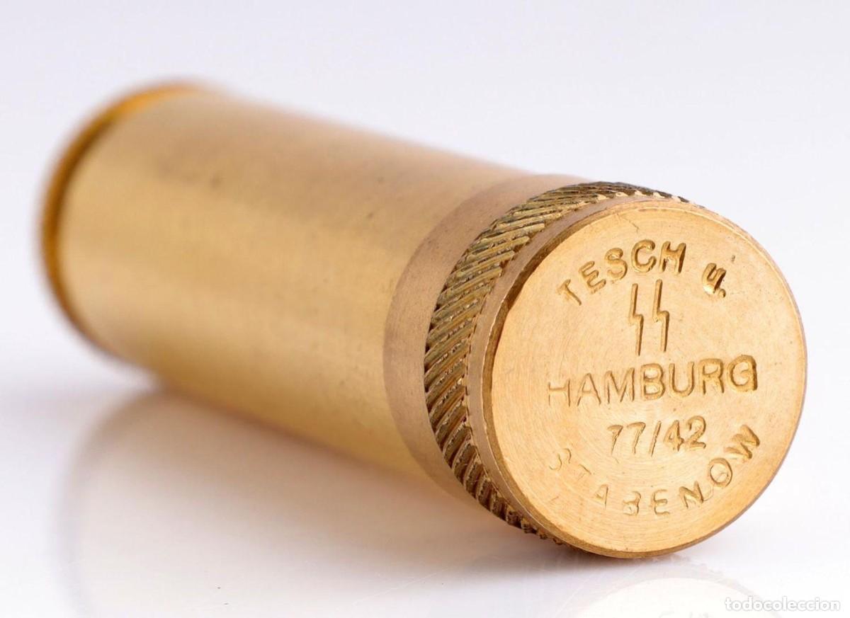 Militaria: German WW2 SS Brass Cyanide Container - Foto 3