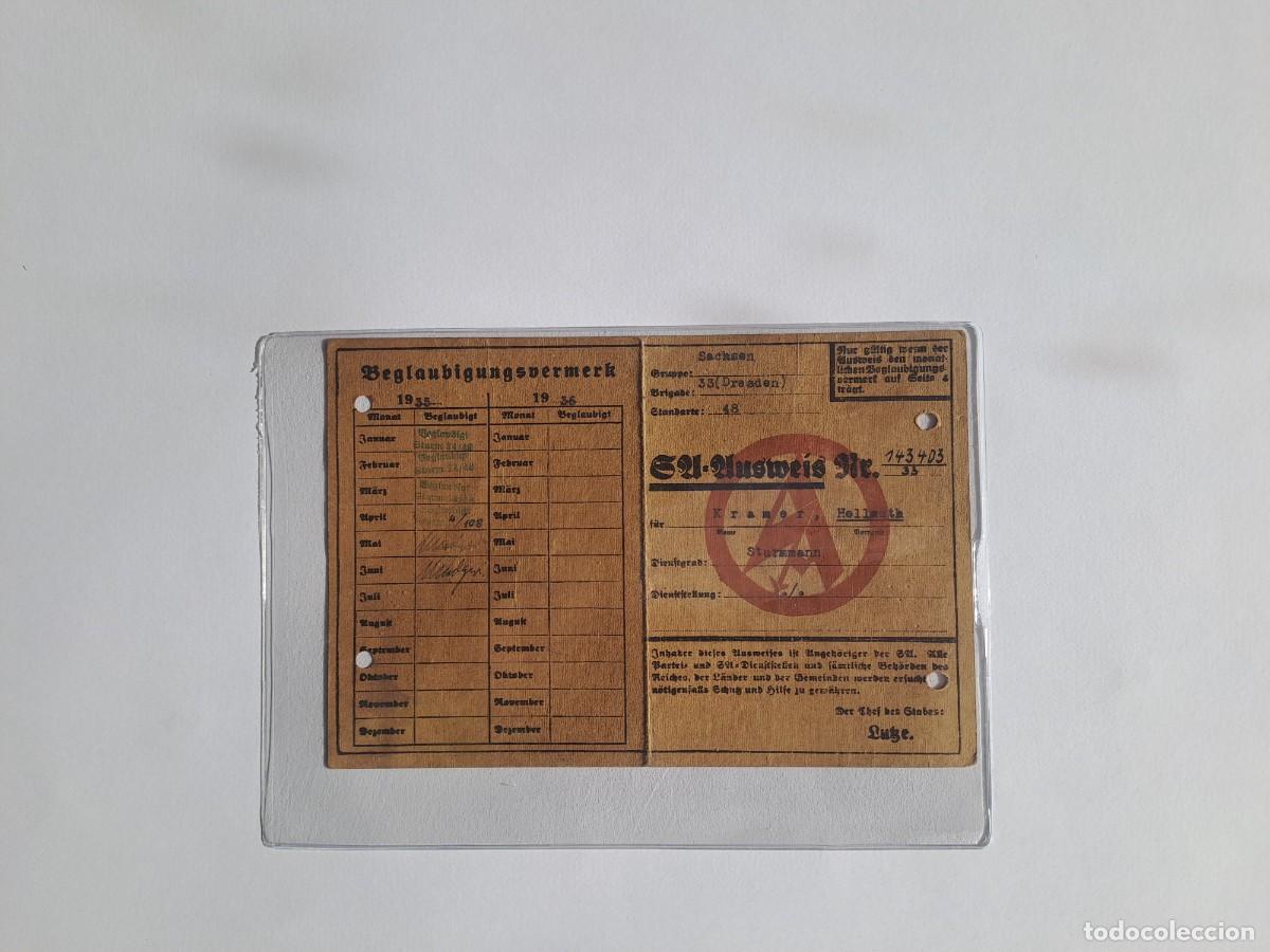 Militaria: DOS CARNETS DE LA SA &mdash; HELLMUTH KRAMER GRUPO SACHSEN &middot; DRESDEN &middot; STANDARTE 48 / STURM 4/108