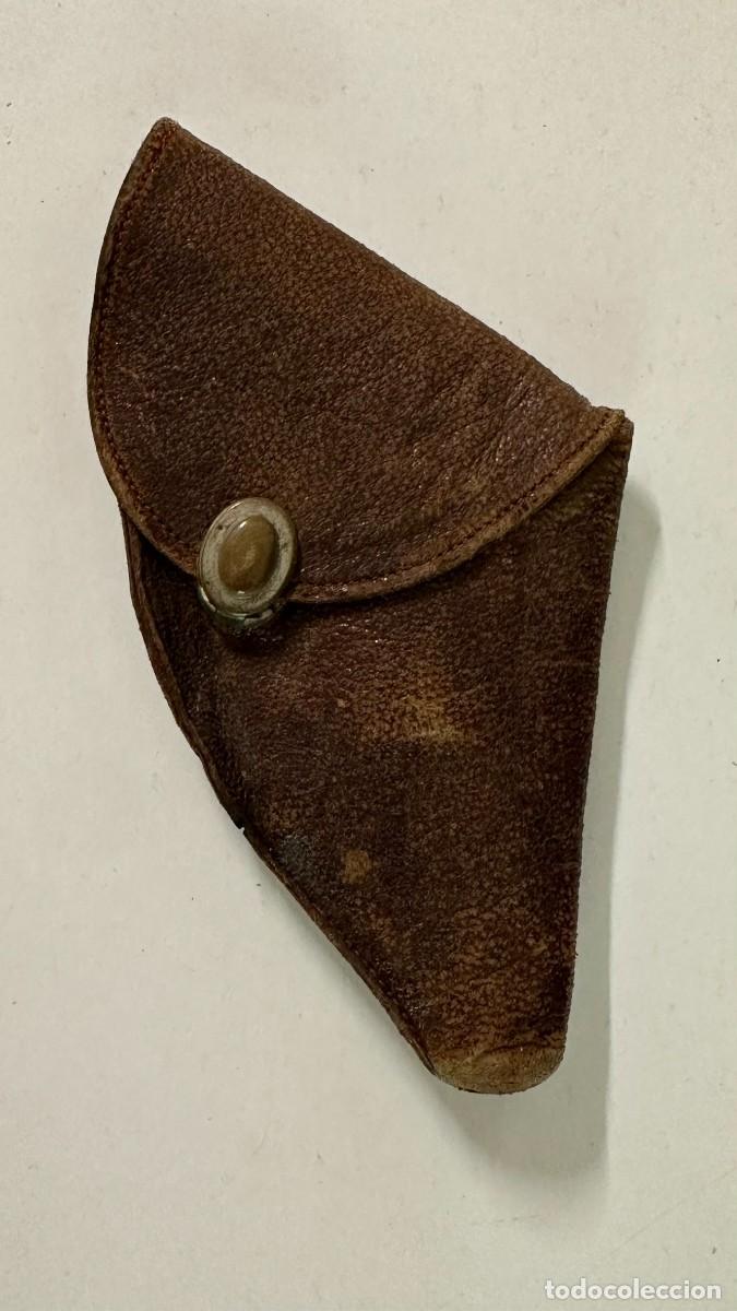 Militaria: Funda antigua pistola peque&ntilde;a