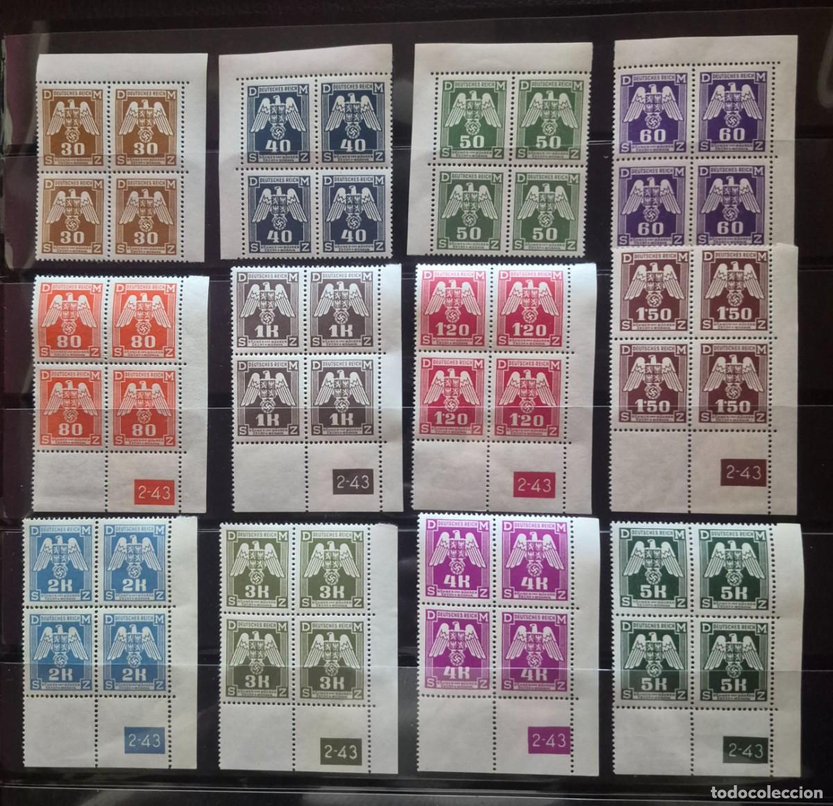 Militaria: SELLOS Ocupaci&oacute;n Alemana de Bohemia- Moravia ( 1942 A 1944) II GUERRA MUNDIAL.