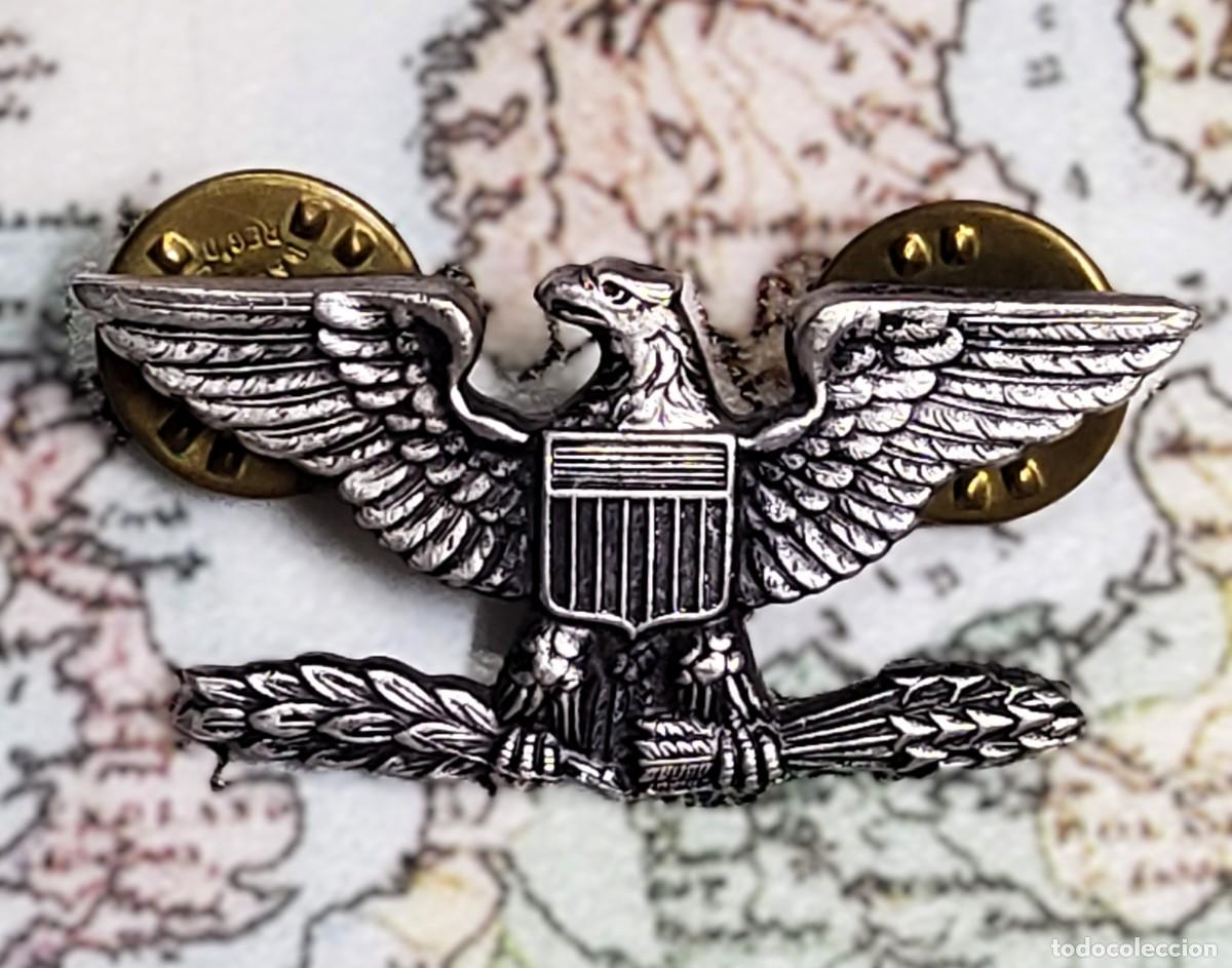 Militaria: INSIGNIA PLATA MACIZA.CORONEL DEL EJERCITO ESTADOS UNIDOS.2&ordf; GUERRA MUNDIAL