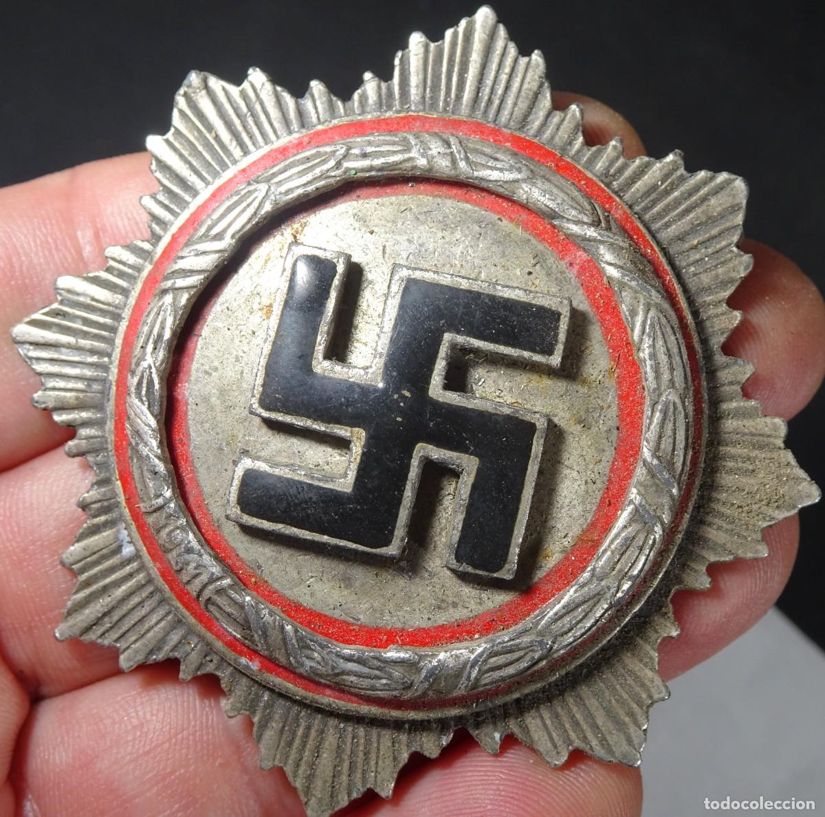 Militaria: ANTIGUA INSIGNIA MET&Aacute;LICA ALEMANIA NAZI, ESMALTADA, ESV&Aacute;STICA, VER FOTOS