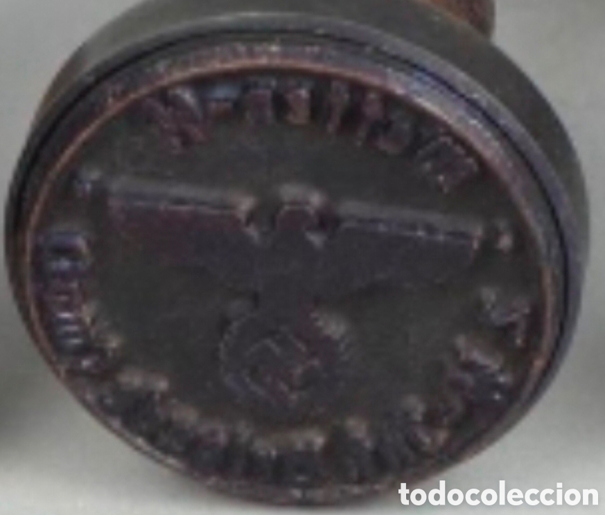 Militaria: Antiguo sello de caucho y madera &ndash; Reichsadler &ndash; Hakenkreuz &ndash; III Reich &ndash; Alemania