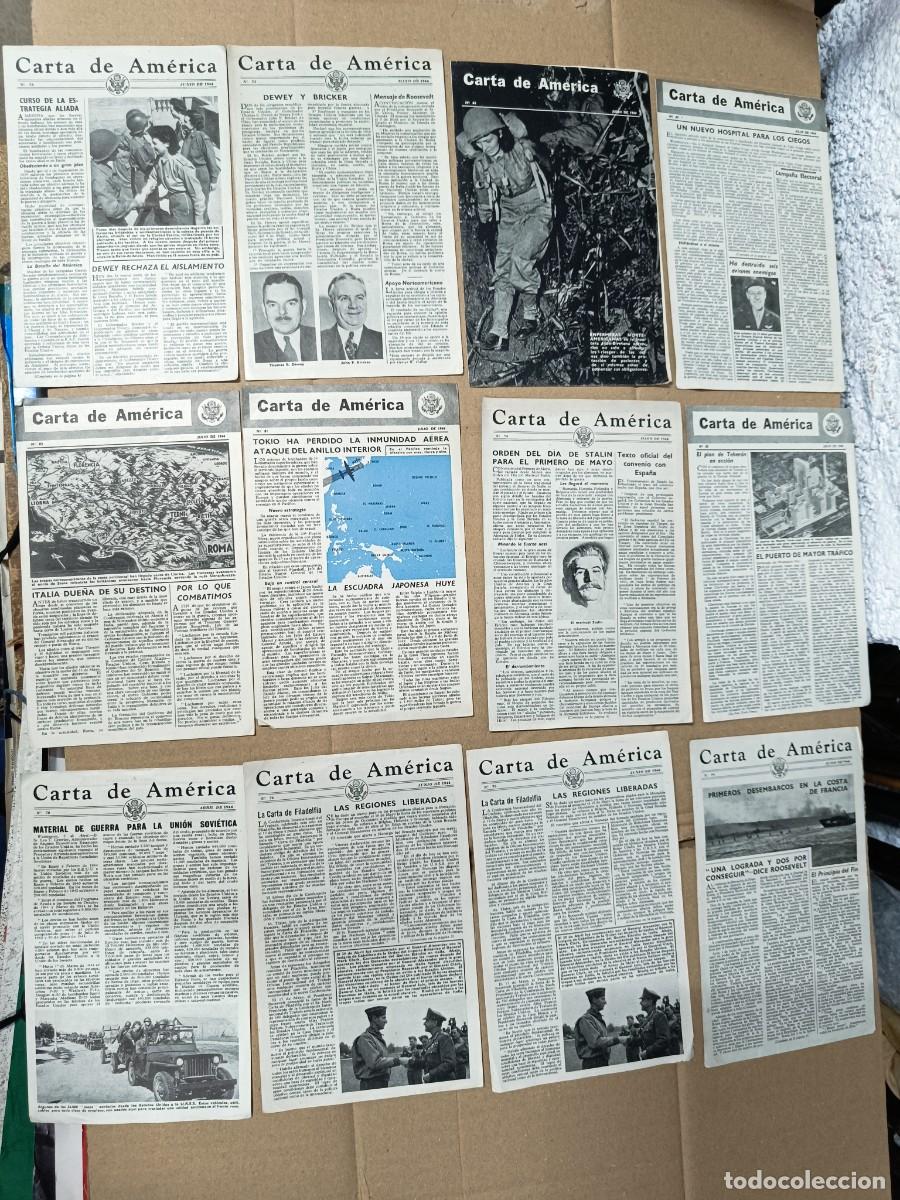 Militaria: LOTE DE 12 ANTIGUAS REVISTAS CARTA DE AMERICA, ESTADOS UNIDOS 1944, USA, SEGUNDA GUERRA MUNDIAL -P29
