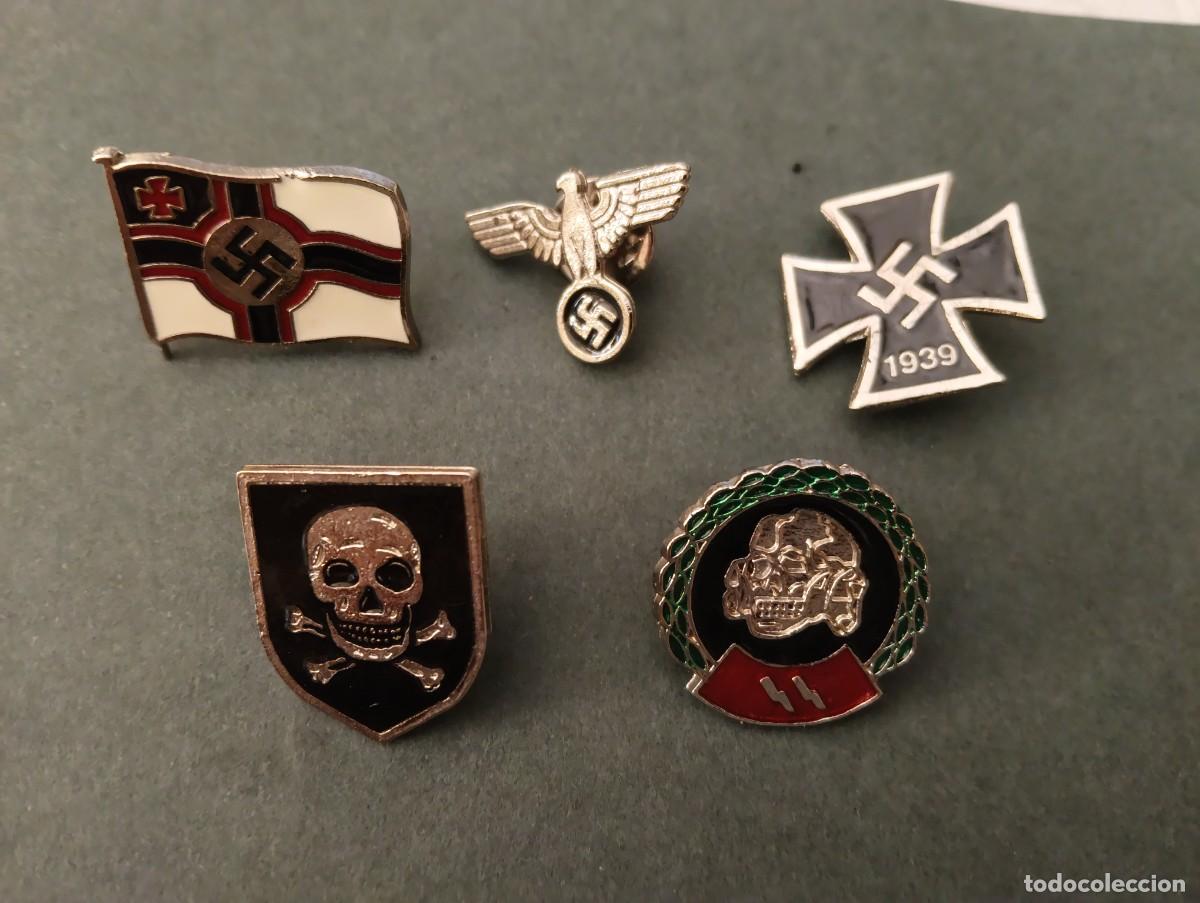 Militaria: LOTE DE PINS REPLICA DE EMPLEMAS EJERCITO ALEMANIA NAZI - CRUZ DE HIERRO III REICH ...