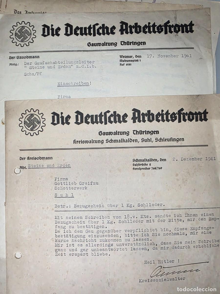 Militaria: Archivo alem&aacute;n 1911&ndash;1967: Deutsche Arbeitsfront, Breslau y documentos IIWW
