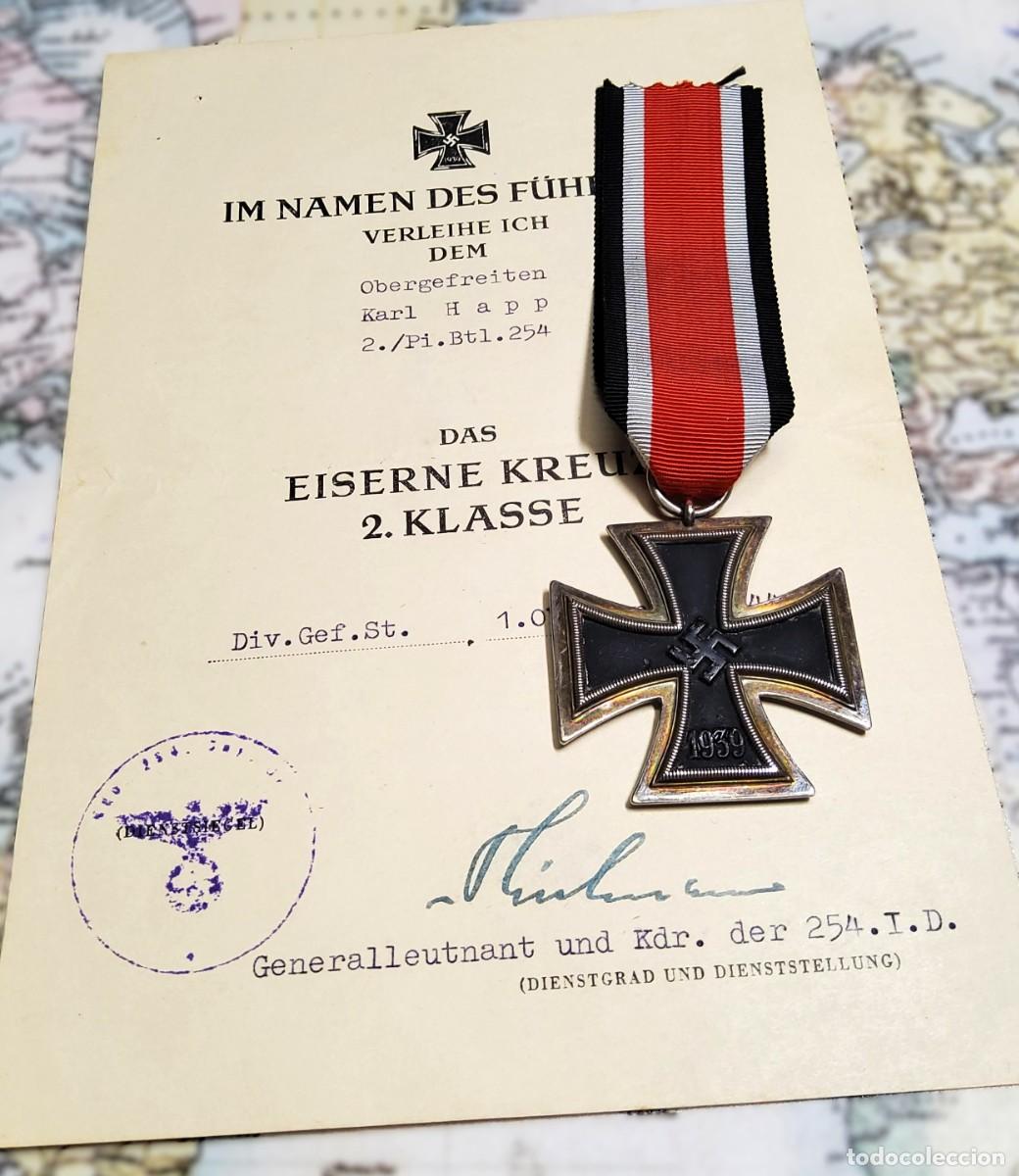 Militaria: CRUZ DE HIERRO DE 2&ordf; CLASE DE ALEMANIA 2&ordf; GUERRA MUNDIAL.MARCAJE DE FABRICANTE
